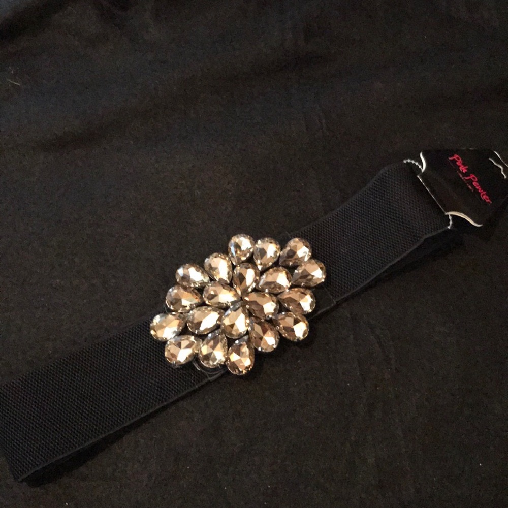 Pink Pewter Bling Belt